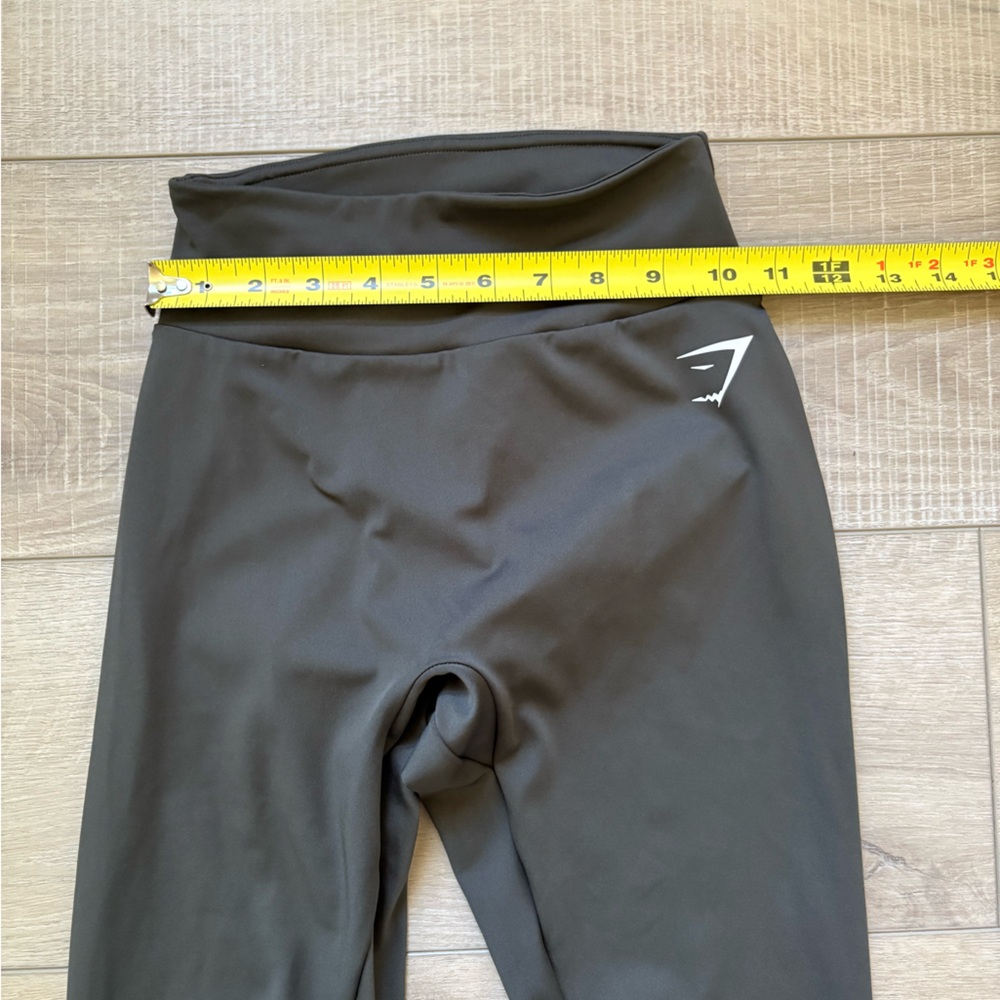 Gymshark Power Dark Green Srunch Bum High-Waisted Leggings Size XS - Picture 4 of 6